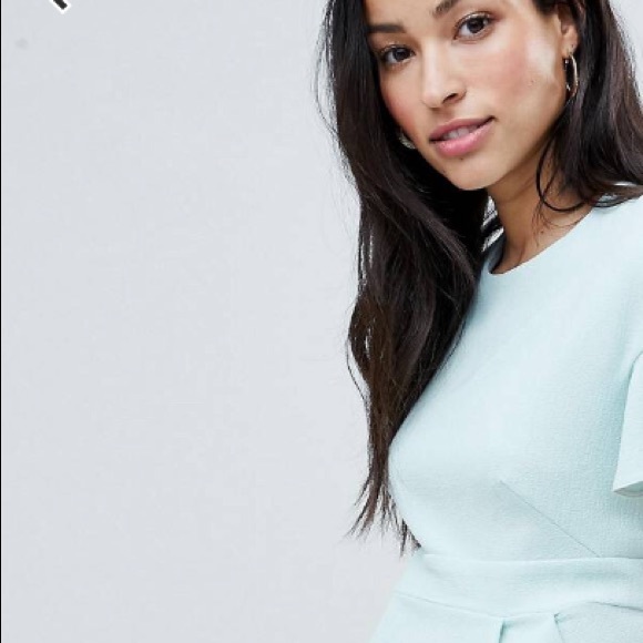 ASOS maternity mini wiggle dress w fluted sleeve - Picture 2 of 6